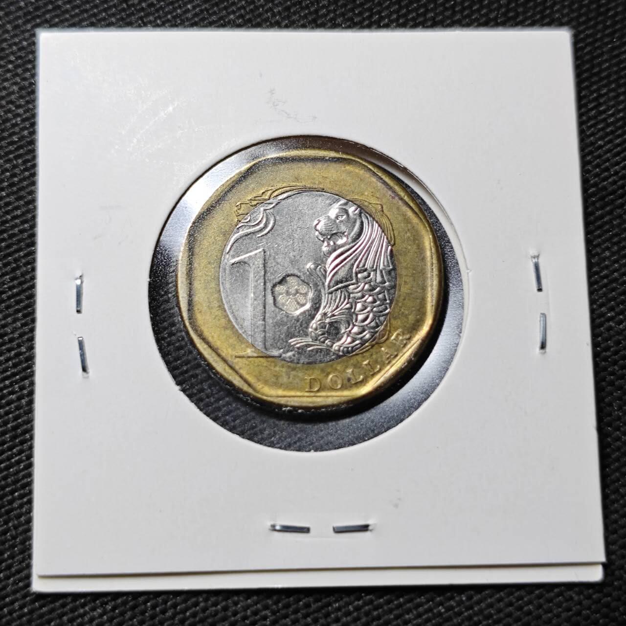 KK钱币收藏小铺  第365场  2月预留时间 周末发货  新加坡1元