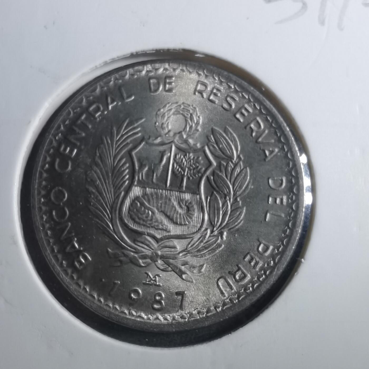 沼泽如烟--第893场 秘鲁1987年5印蒂