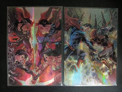 花开卡拍第46期（11月9号周日截拍，品控勿拍!!!拍品不寄存，运费5元，自制卡难免瑕疵，可能存在轻微撞角爆边等出厂瑕疵，品控介意勿拍！） - 美漫卡牌 超人、神奇女侠等 纱布闪