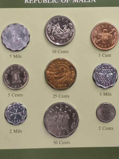 G&W世界散币，银币处理专场（第35场） - 富兰克林-马耳他9枚套