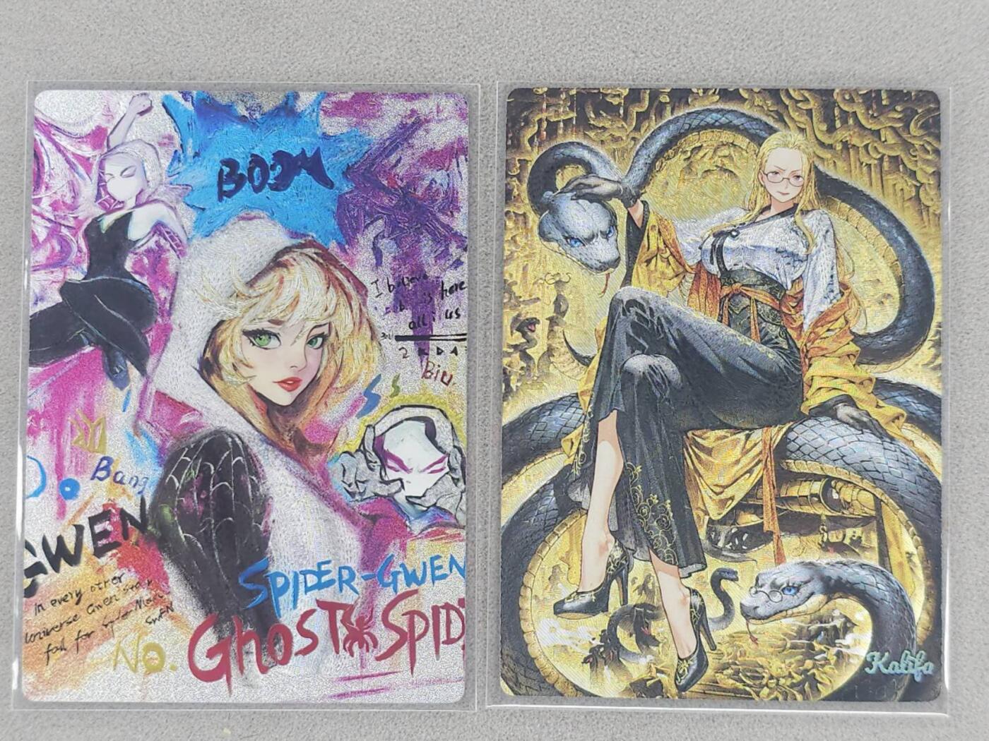 龙虎卡牌第六二场 百里霸场 （无佣金，周六结拍，欢迎送拍） 粗闪2张 奇点 格温&海贼王