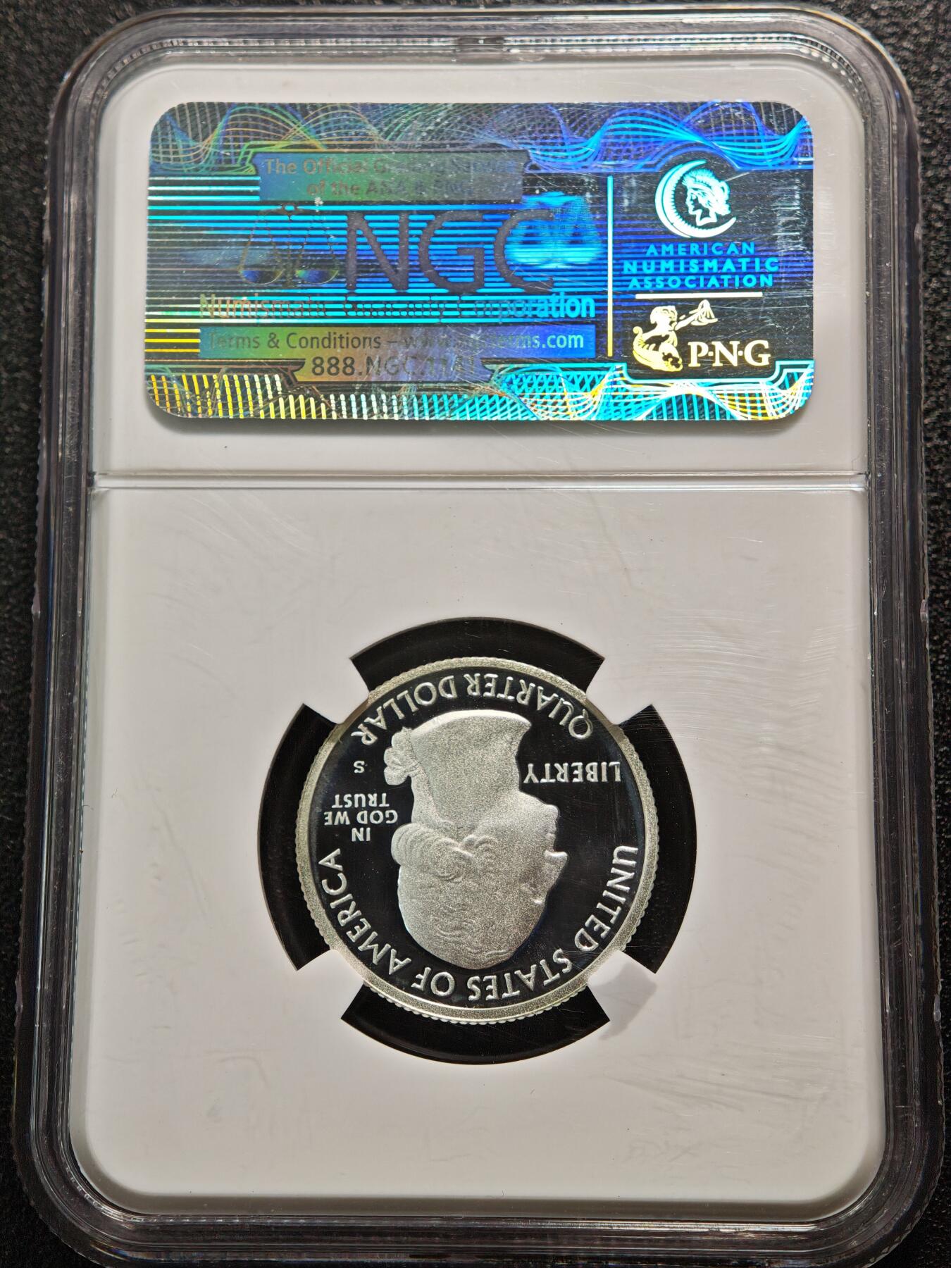 【德藏】世界币章拍卖第152期（拍品征集中~欢迎藏友联系） 满分！2013年 美国大盆地国家公园25分精制纪念银币 镜面与磨砂交替 层次感十足 NGC PF70UC