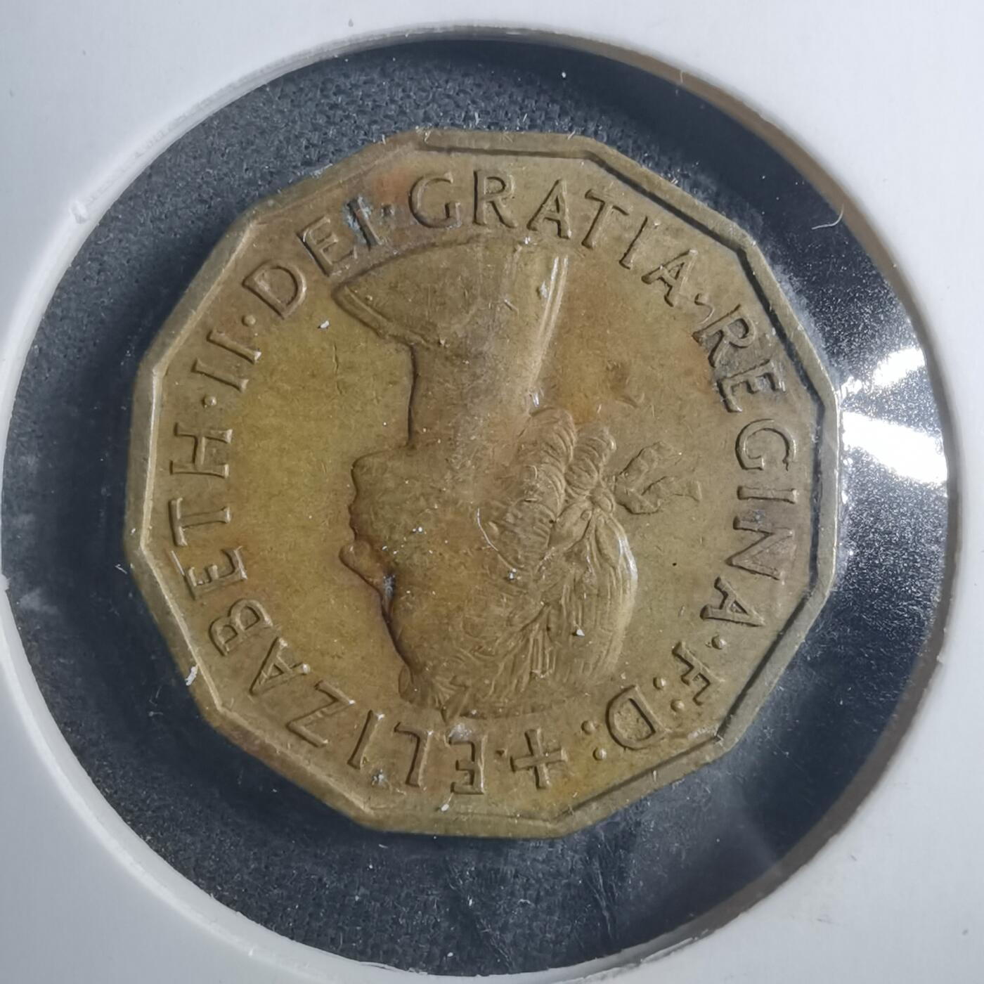 沼泽如烟--第893场 英国1954年3便士