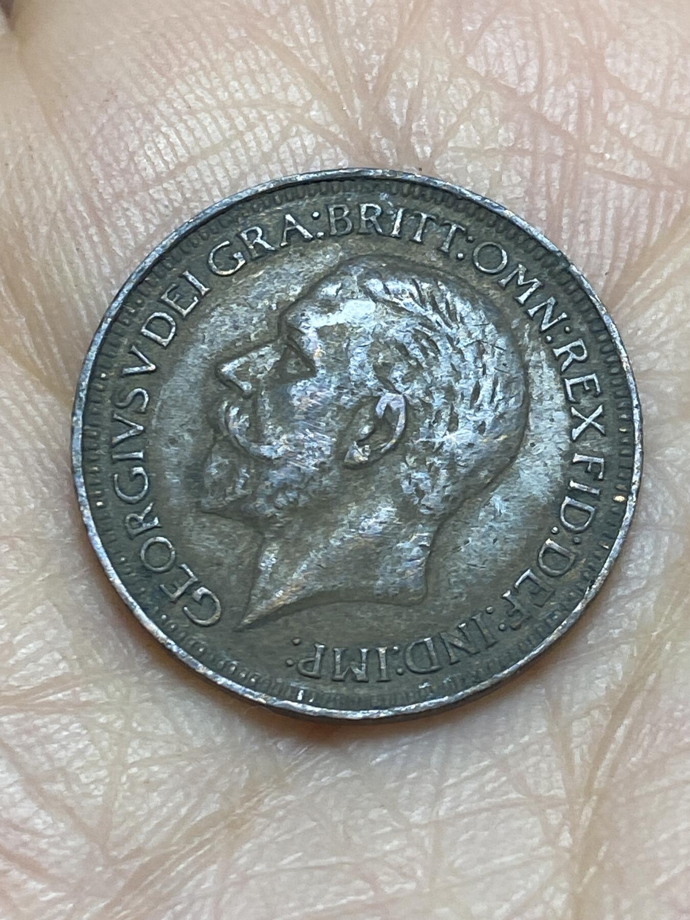 2025年第一百二十五场(总第一百五十一场）外国好品散币(免佣金) 英国🇬🇧1932年1法新(乔治五世第三版)