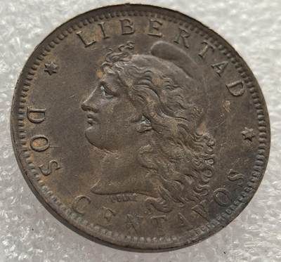  外国优质老铜币银币，周六九点倒数截拍，满百包邮，可寄存半年，喜欢朋友微信扫描二维码可直接参拍 - 阿根廷1891年2分大铜币