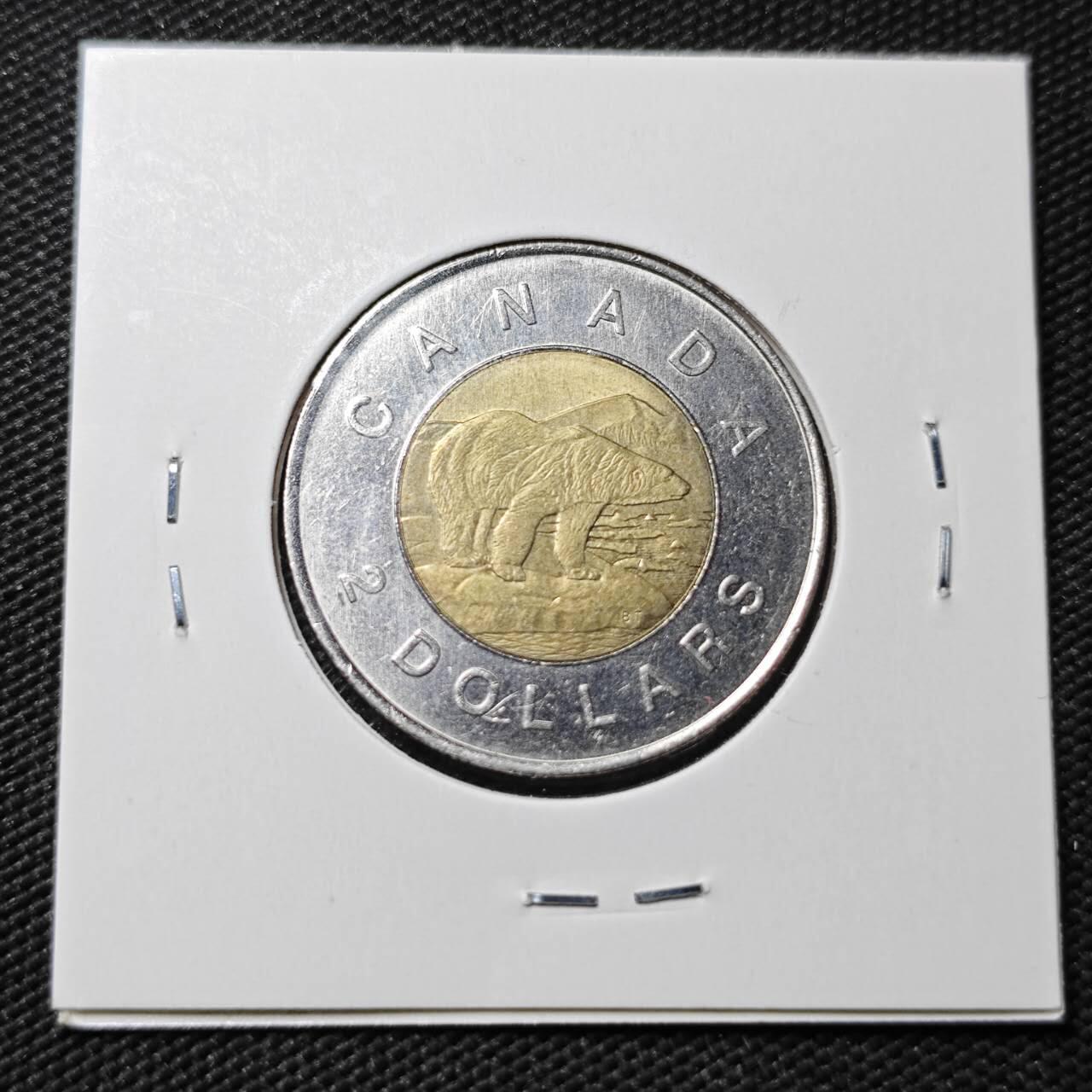 KK钱币收藏小铺  第365场  2月预留时间 周末发货  加拿大2元