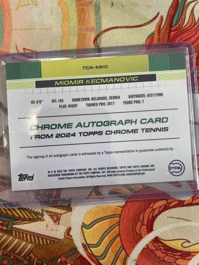 寸草不生拍卖会 第十三期 （ 持续收拍中） 【亲签】2024 topps 米奥米尔凯茨慢诺维奇   签字卡
