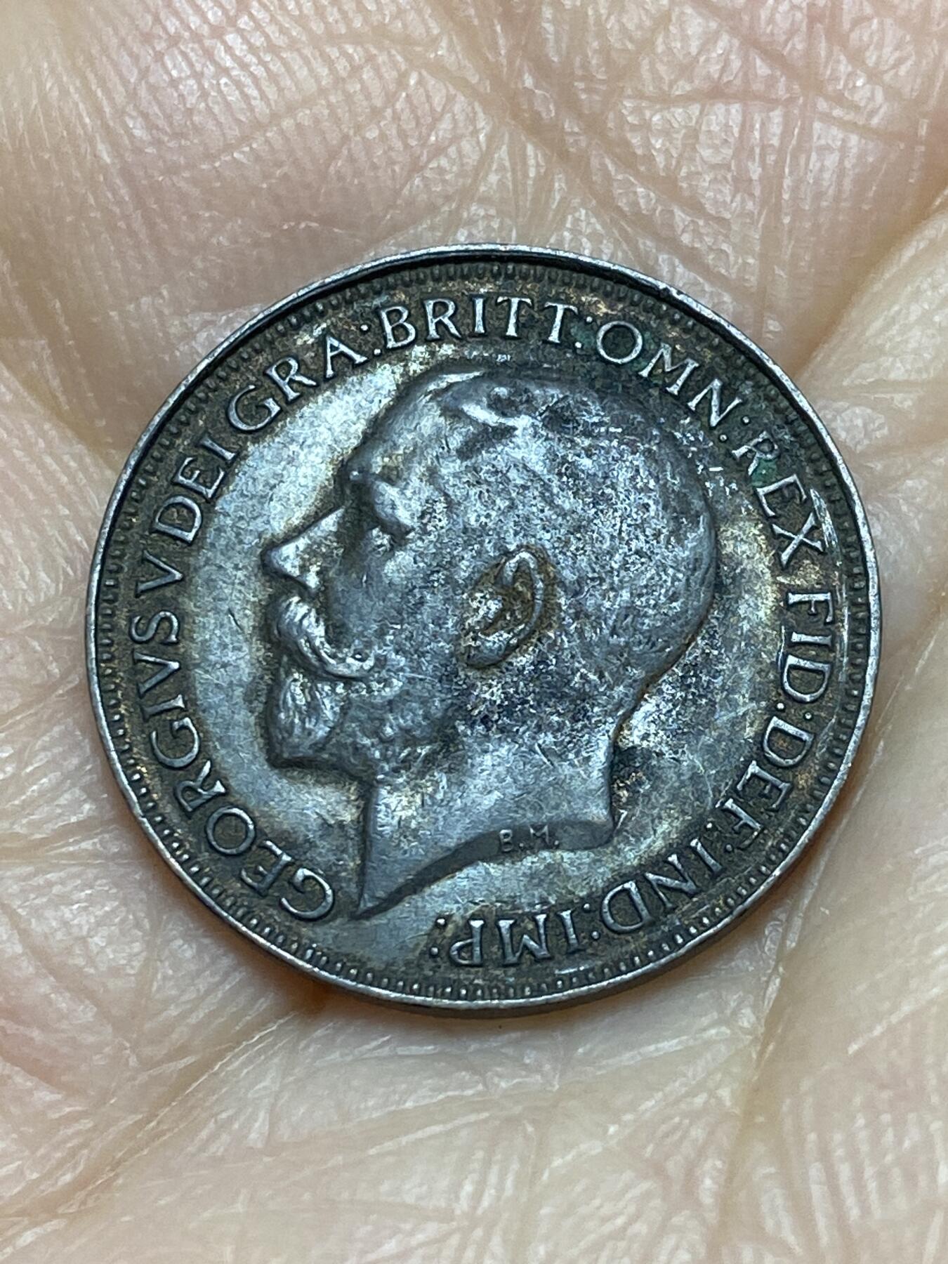 2025年第一百二十四场(总第一百五十场）外国好品散币(免佣金) 英国🇬🇧1925年1法新(乔治五世第二版，关门年)