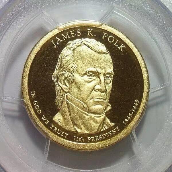 PCGS PR69DC 美国2009年 第11任总统波尔克1元精制币 原光