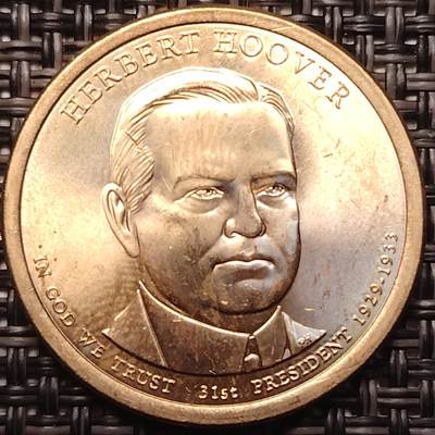 布加迪🐬～世界钱币(上海)🌾第 258 期 /  各国套币和散币 - 美国🇺🇸总统币 第31任 赫伯特·胡佛(1929-1933)