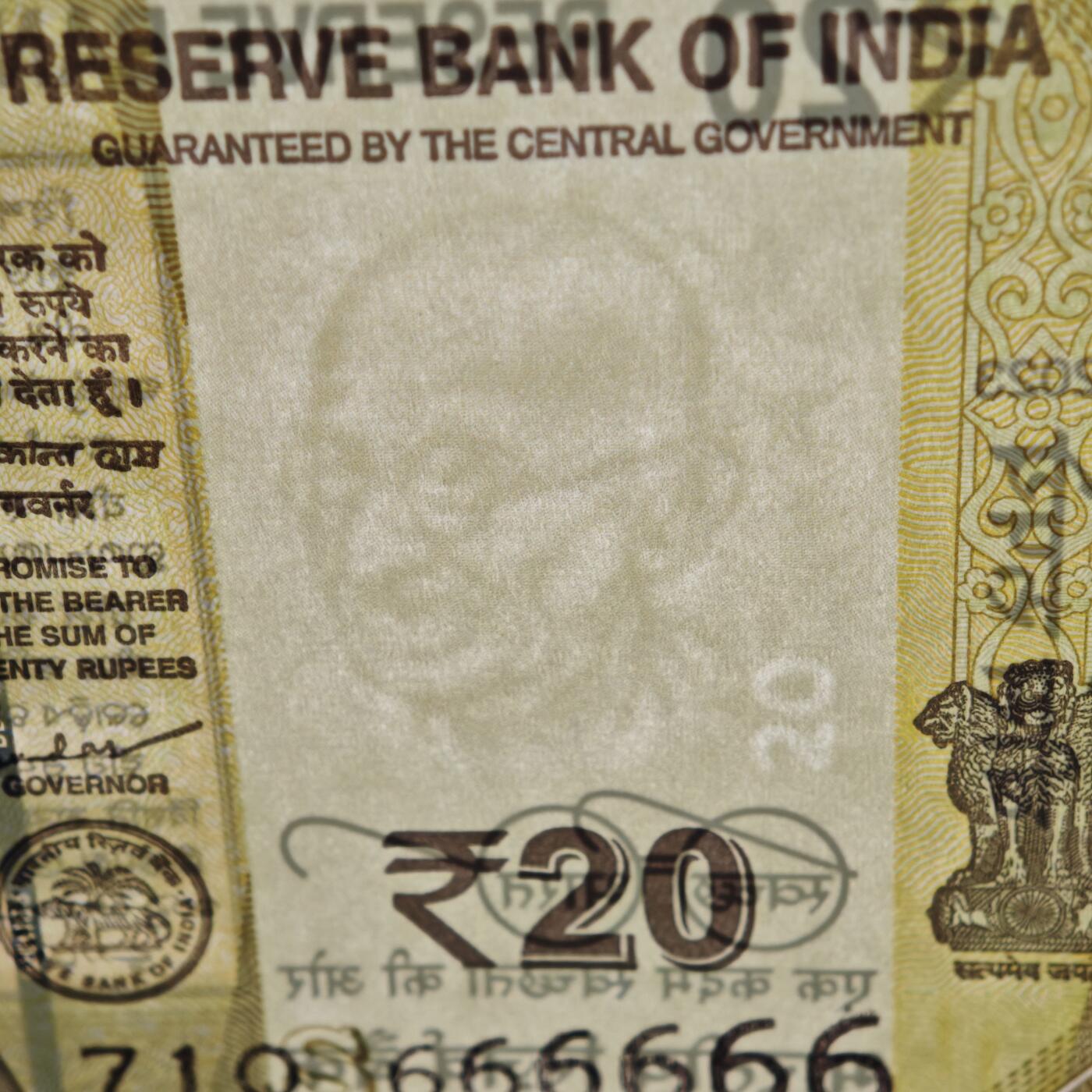 【德藏】世界币章拍卖第152期（拍品征集中~欢迎藏友联系） 顶级靓号 3张一组 印度20卢比 666666 小通天号