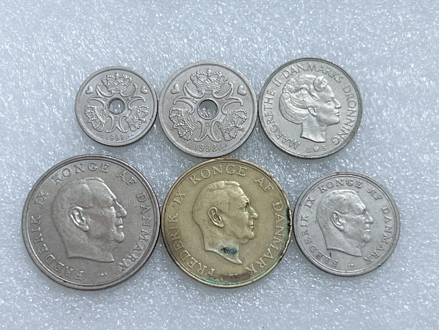 第一海外回流一元起拍收藏 散集专场  第263期 丹麦克朗币 6枚 无重复
