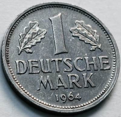 文馨钱币收藏第 279 场，银币，纪念铜章场 长期接收代拍品 - 1964 年德国 1 马克 J 版