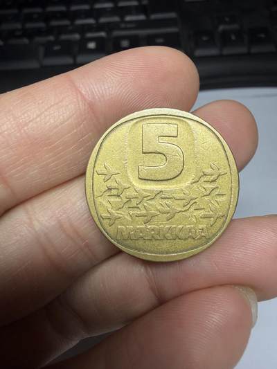 2025年集古藏今外币拍卖第十期-第3场—（总第283拍），可以寄存60天，满160元包邮。 - 1984年芬兰5马克