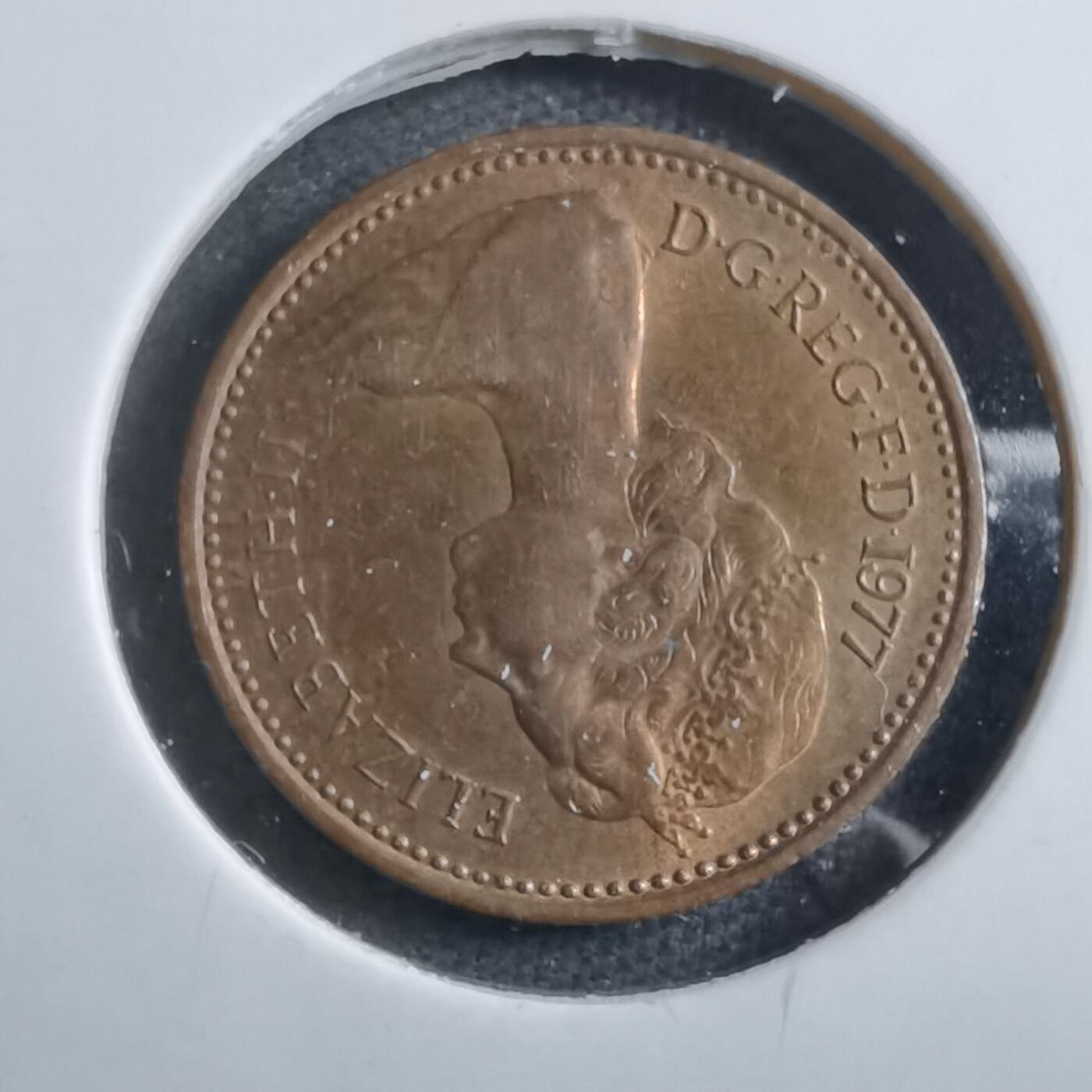 沼泽如烟--第894场 英国1977年半便士