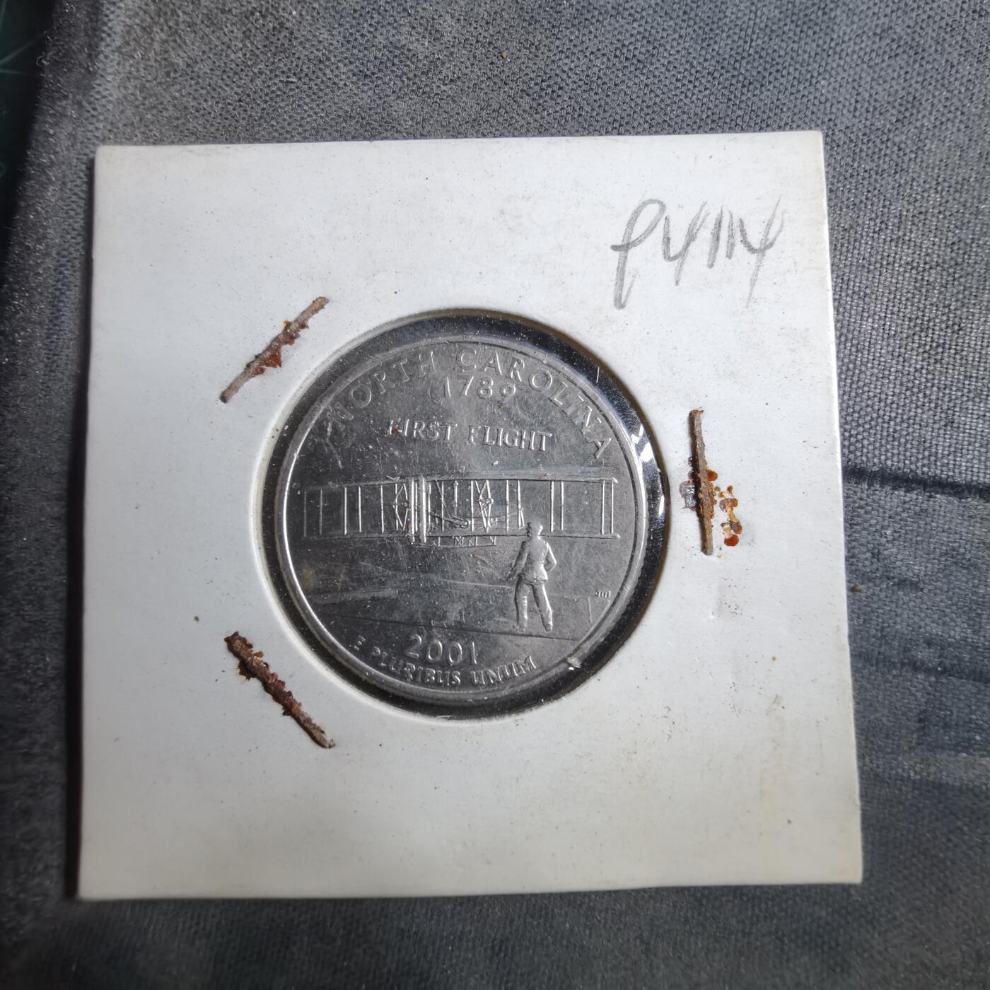 沼泽如烟--第894场 美国2001年25分纪念币