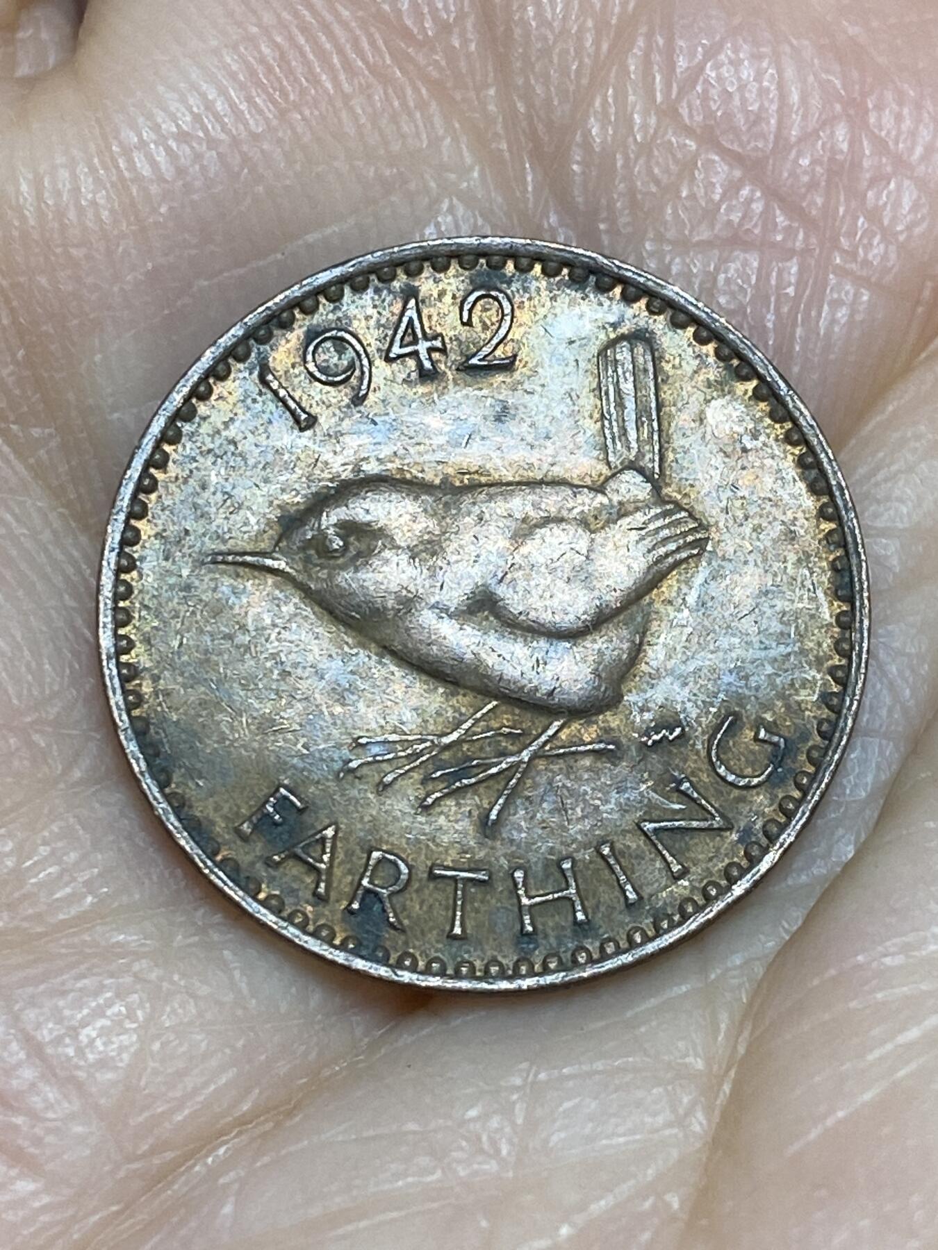 2025年第一百二十五场(总第一百五十一场）外国好品散币(免佣金) 英国🇬🇧1942年1法新(乔治六世第一版)