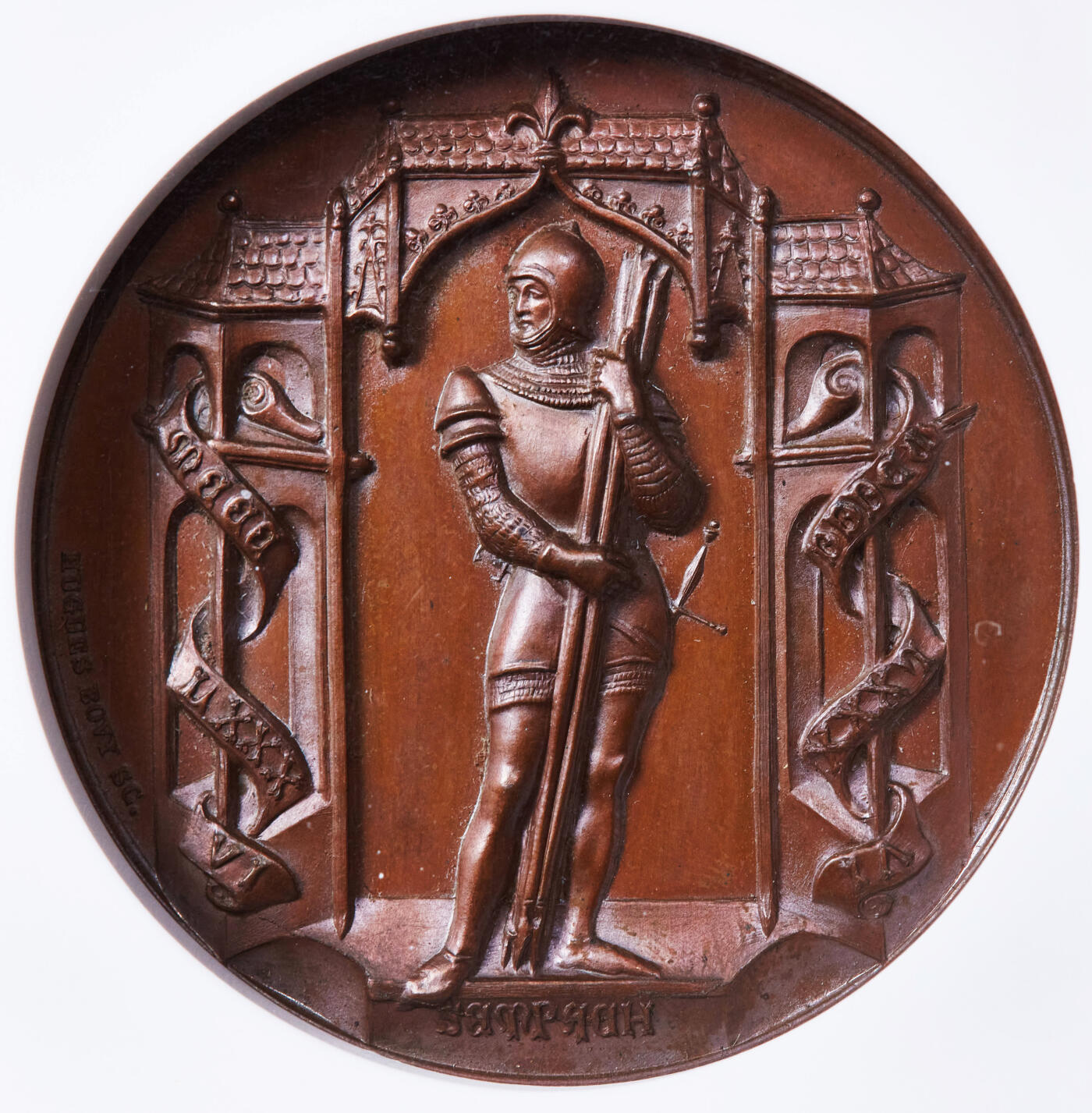 【俄甄集藏】2025年(044)11-12星期三晚 19:30 全场包邮 瑞士1886年纪念森帕赫战役600周年大通章，NGC MS64，高浮雕，巧克力包浆，顶级状态，经典品种，疑似低评