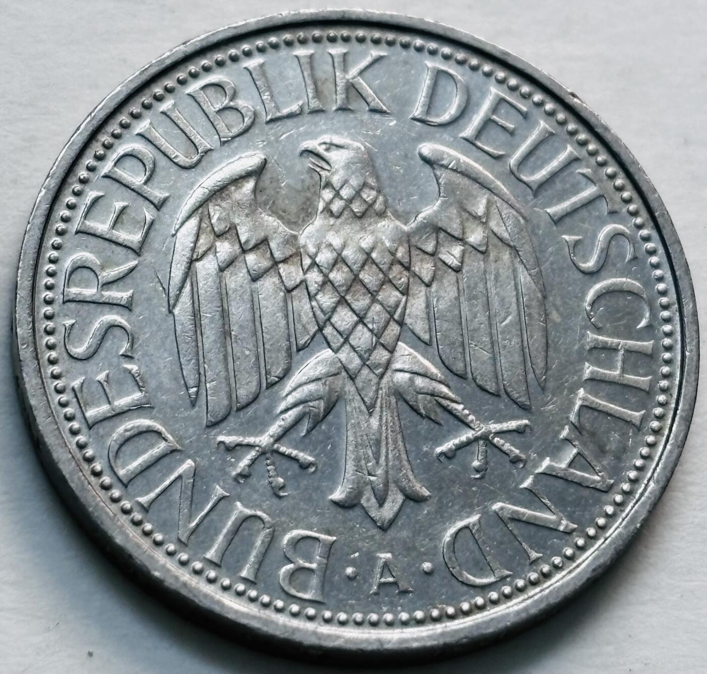 文馨钱币收藏第 279 场，银币，纪念铜章场 长期接收代拍品 1991 年德国 1 马克 A 版