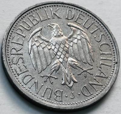 文馨钱币收藏第 279 场，银币，纪念铜章场 长期接收代拍品 - 1979 年德国 1 马克 J 版