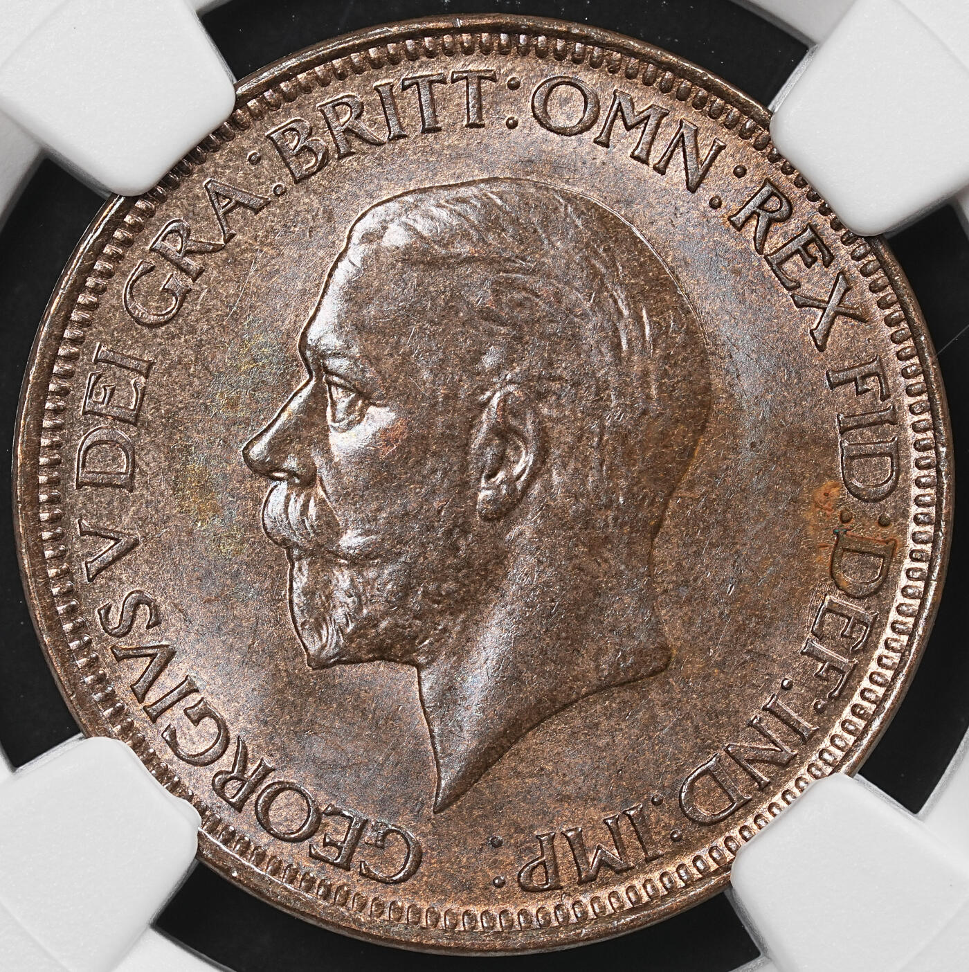 修遠堂世界钱币第九十二期 NGC MS64BN 1928年英国1/2便士