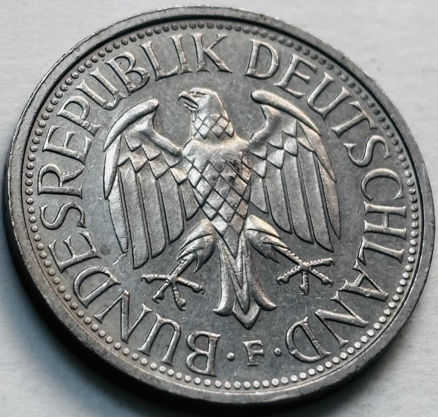 文馨钱币收藏第 279 场，银币，纪念铜章场 长期接收代拍品 1980 年德国 1 马克 F 版