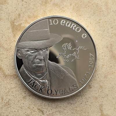 道一币馆币章第一百五十五场 - 爱尔兰2012年剧作家叶芝逝世55周年10欧元精制银币 28.28g 925S 12000