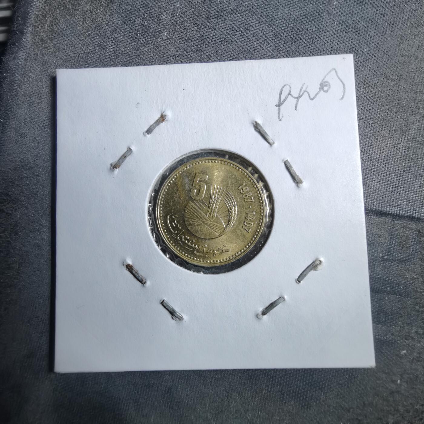 沼泽如烟--第894场 摩洛哥1987年五分