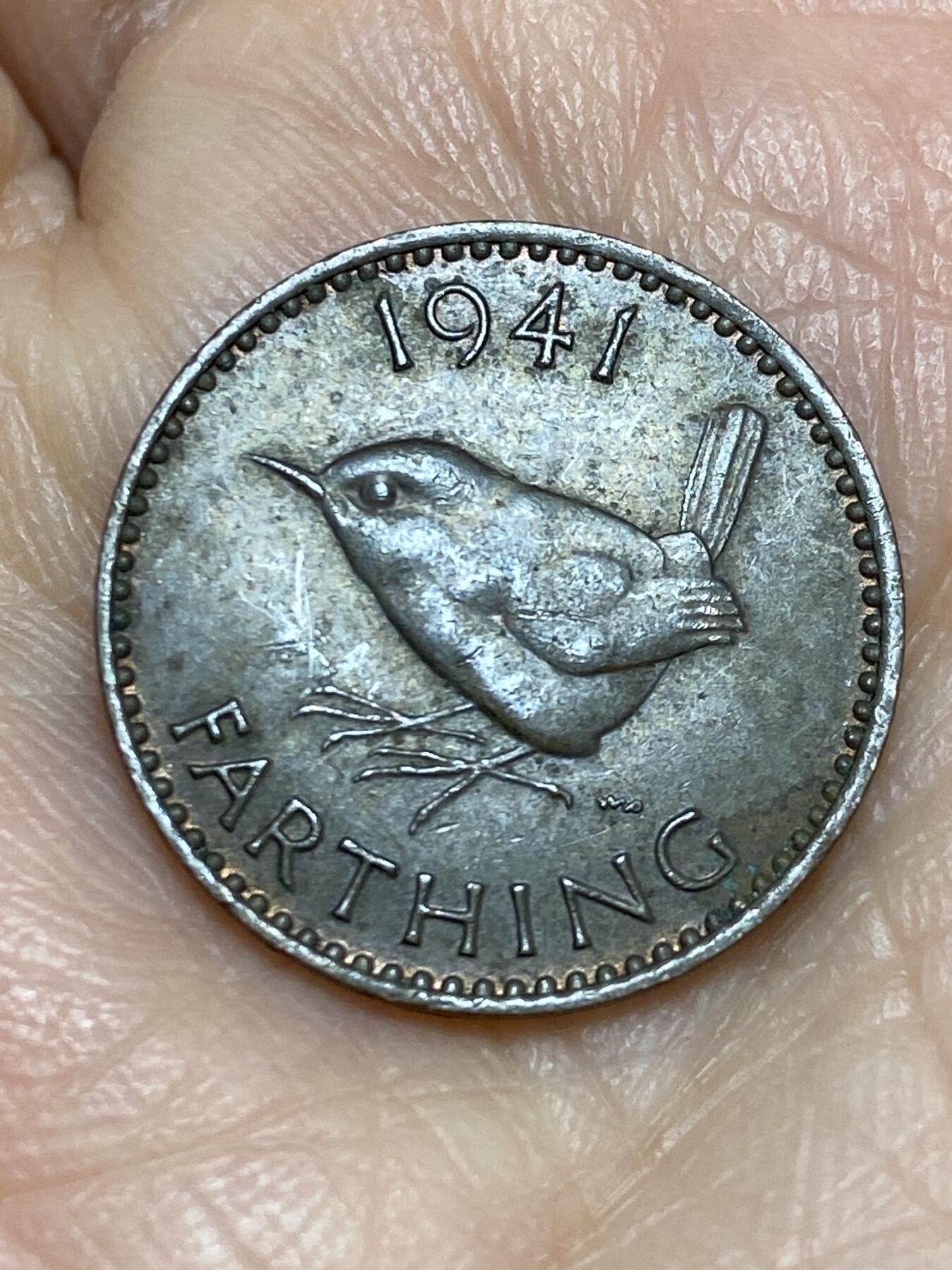 2025年第一百二十五场(总第一百五十一场）外国好品散币(免佣金) 英国🇬🇧1941年1法新(乔治六世第一版)