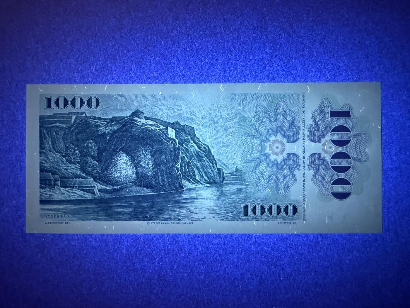 《艾美收藏》第219期-11.9周日外币畅拍场 捷克斯洛伐克1000克朗 UNC 1985年 捷克作曲家斯美塔那