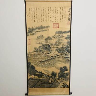听雨轩（19）仿古装饰画专场 - 清明山河图（仿古装饰画）