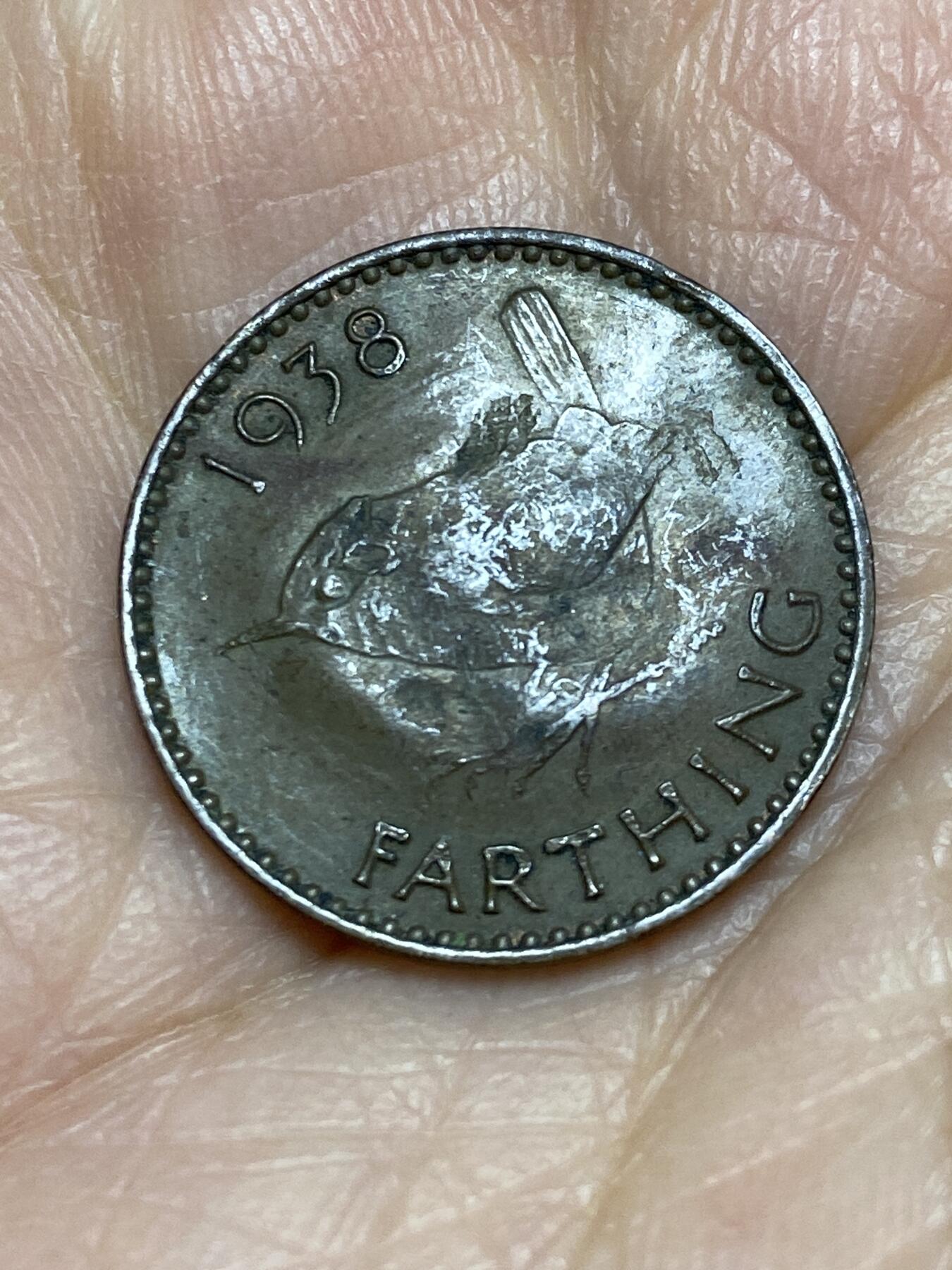 2025年第一百二十五场(总第一百五十一场）外国好品散币(免佣金) 有伤–英国🇬🇧1938年1法新(乔治六世第一版)