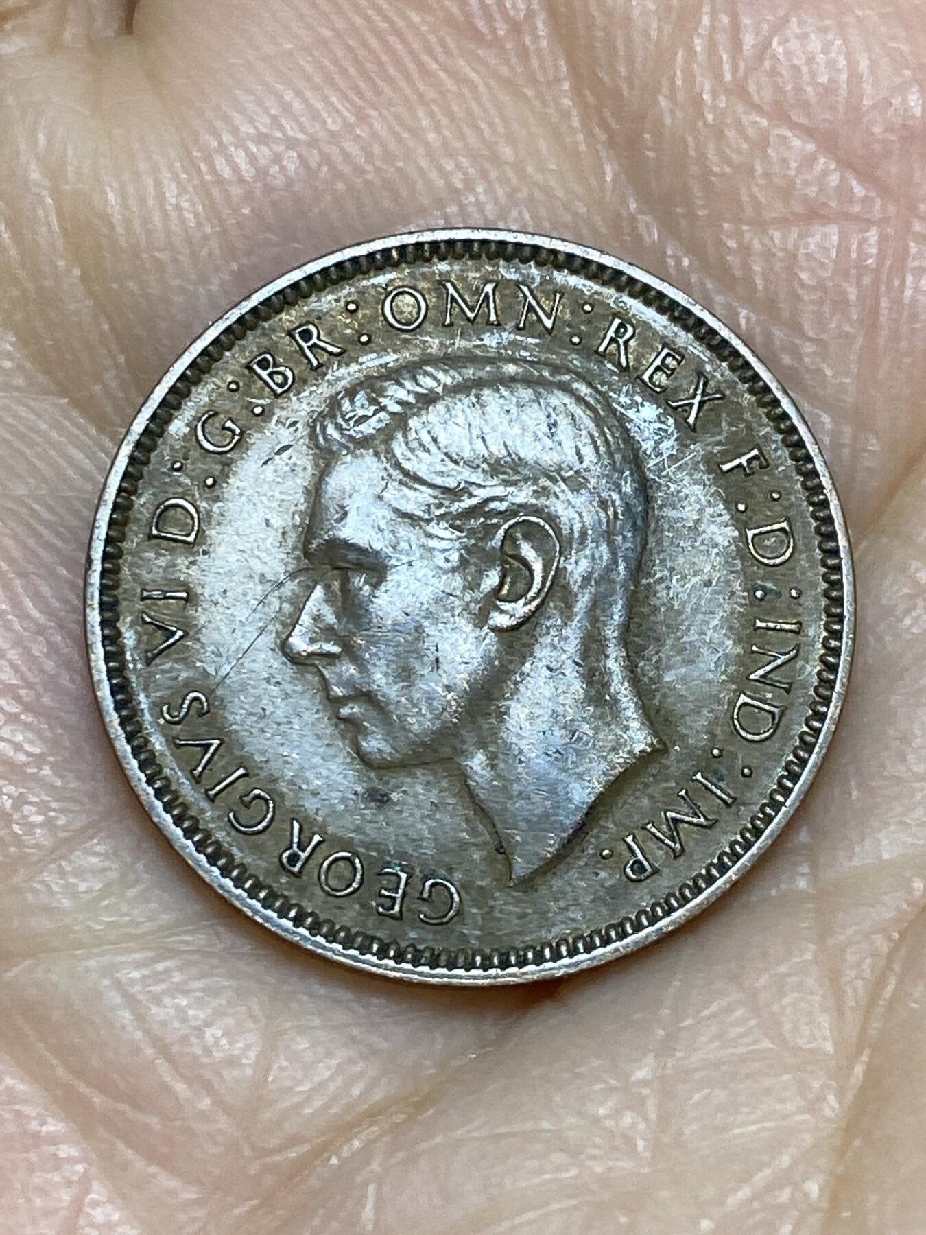 2025年第一百二十五场(总第一百五十一场）外国好品散币(免佣金) 英国🇬🇧1939年1法新(乔治六世第一版)