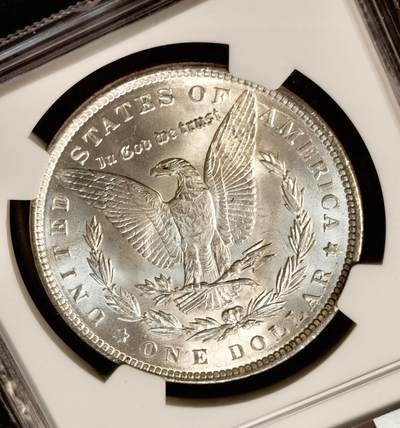 甄臻铺-世界币章拍卖（第38期）立冬小精品场，送拍享返佣金等优惠多多 NGC-MS64 美国1889年摩根一元银币