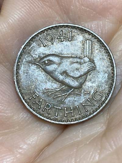 2025年第一百二十五场(总第一百五十一场）外国好品散币(免佣金) - 英国🇬🇧1941年1法新(乔治六世第一版)