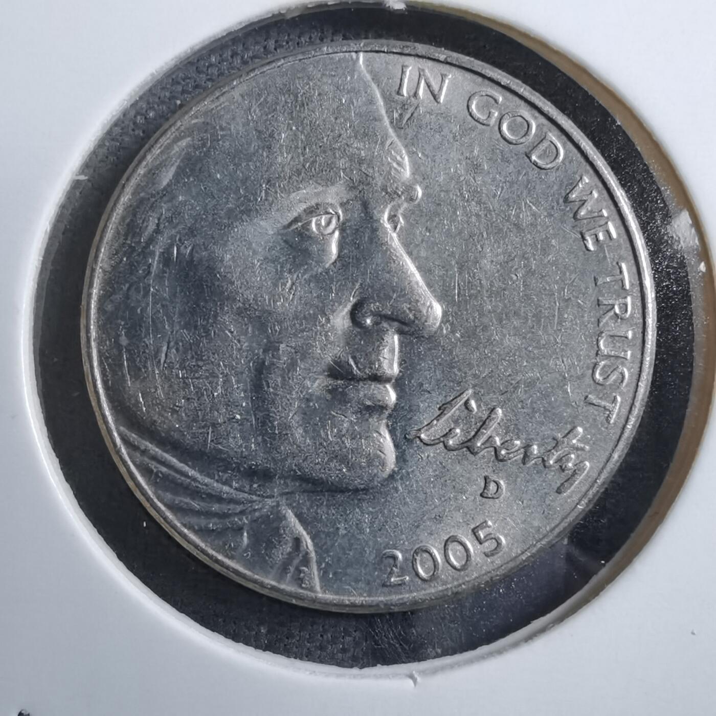 沼泽如烟--第894场 美国2005年5分纪念币