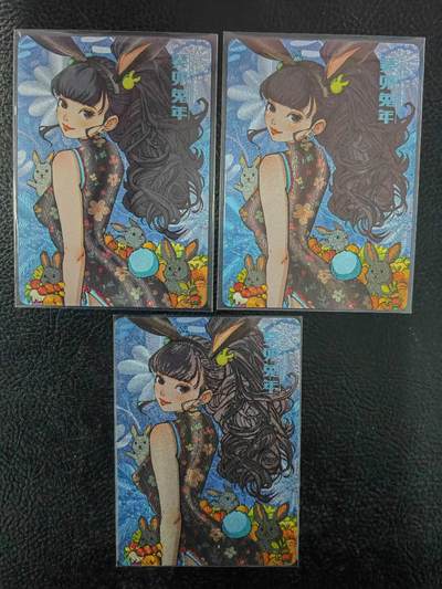 阳大大卡牌拍卖第81期（持续收拍品，周六晚上九点截拍，进群福利早知道） - 【限编三宫】小花瓣文创 兔女郎 限编三宫