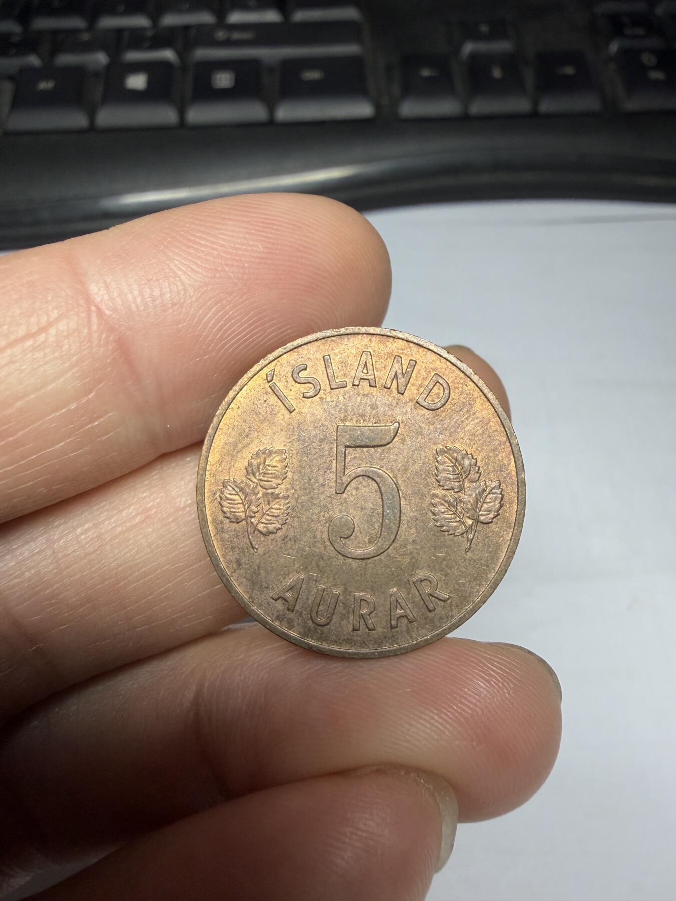 2025年集古藏今外币拍卖第十期-第3场—（总第283拍），可以寄存60天，满160元包邮。 1963年冰岛5奥拉