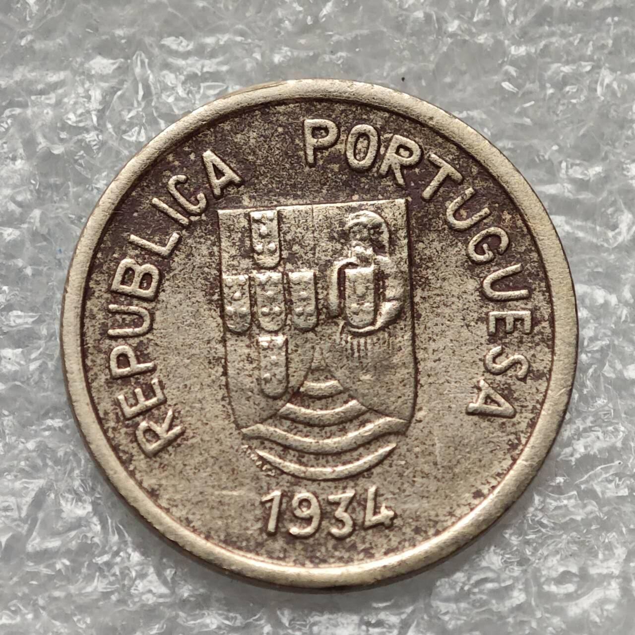 【淘币小摊】限时拍第七百九十五拍  葡属印度爪哇波兰阿根廷专场  满百包邮可预留两周  周一统一发货  葡属印度1934年2唐加镍币发行量1万枚 km20