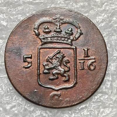 【淘币小摊】限时拍第七百九十五拍  葡属印度爪哇波兰阿根廷专场  满百包邮可预留两周  周一统一发货  - 荷属巴达维亚1808年1杜伊特铜币原光品相 km76