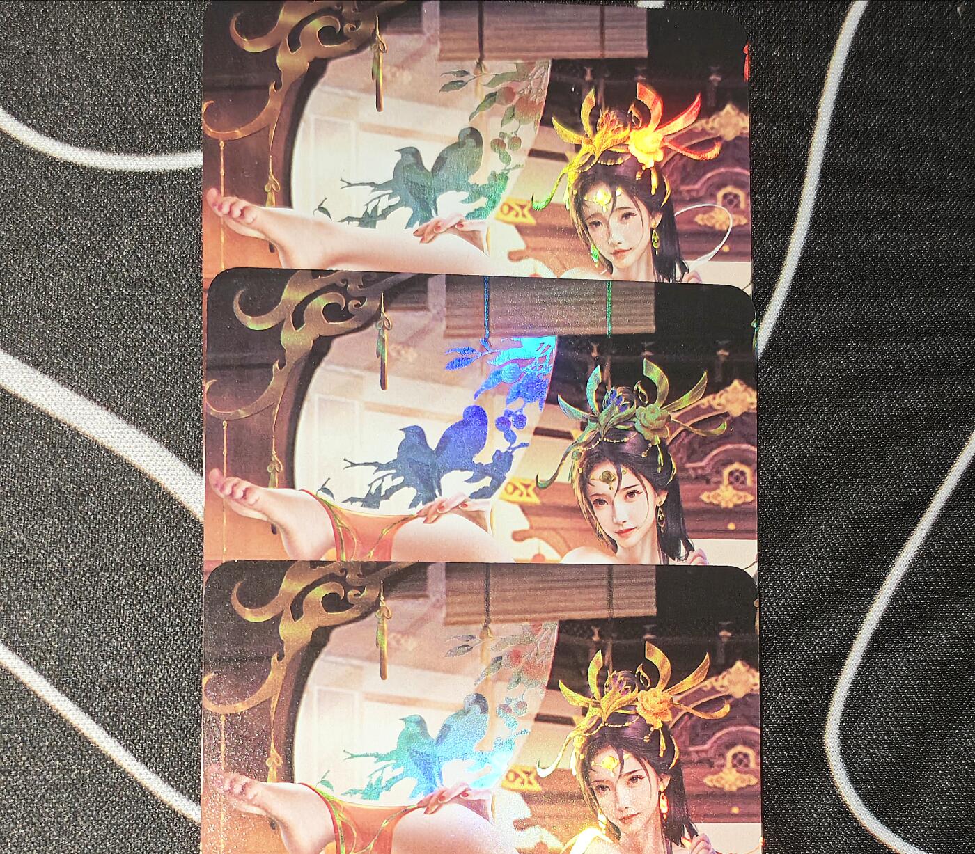 老板带我见世面，我给老板好拍场，零佣金收拍，不寄存 青鸾卡牌绝代巾帼李夫人金彩工艺三服饰