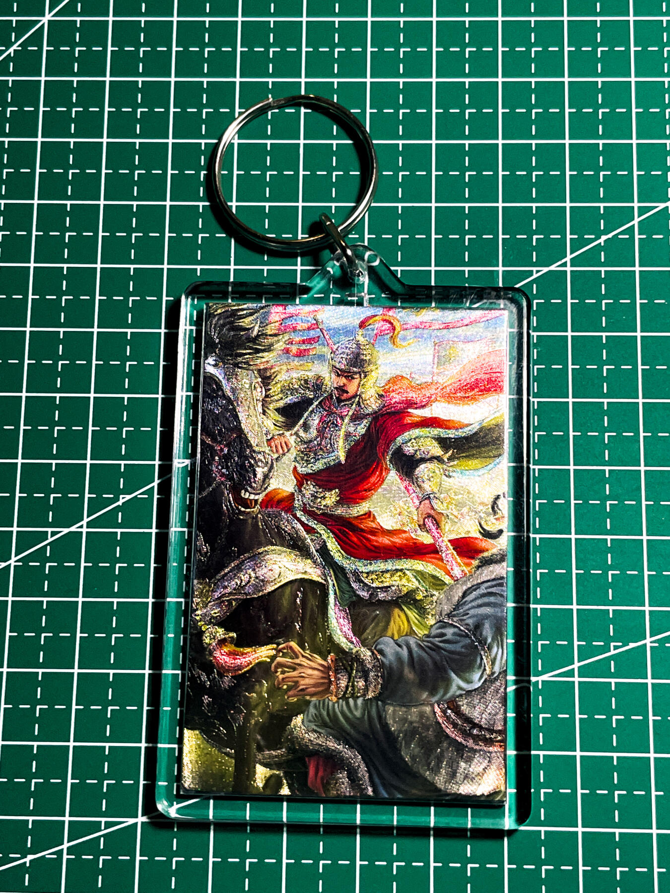 显眼宝36期 11月12日晚21:50截拍 佣金1起 可寄存～ 卡玩帕克 卡牌卡牌钥匙扣一枚  应该是李靖