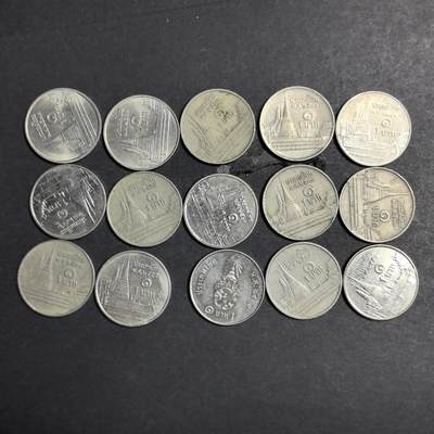 各国硬币第6期 无佣金 - 泰国1泰铢15个
