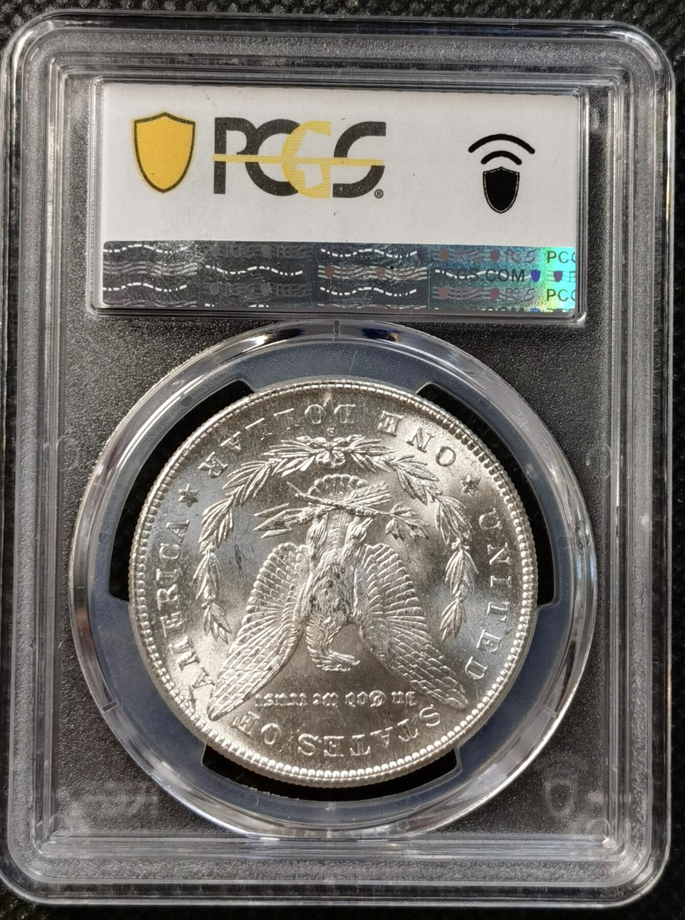 甄臻铺-世界币章拍卖（第38期）立冬小精品场，送拍享返佣金等优惠多多 PCGS-MS63 1878年S版摩根，首发年份，打制极好，PL质感