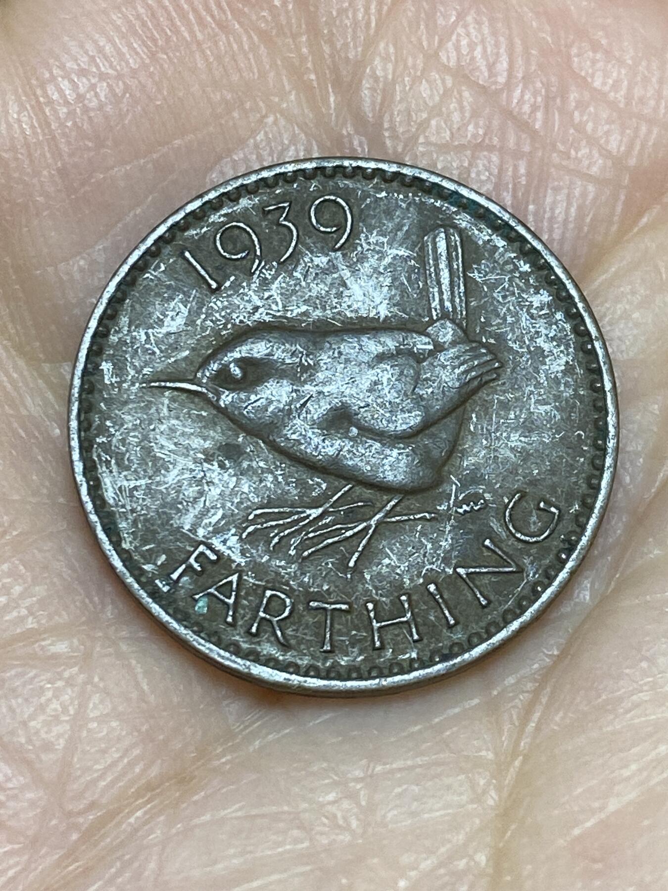 2025年第一百二十五场(总第一百五十一场）外国好品散币(免佣金) 英国🇬🇧1939年1法新(乔治六世第一版)