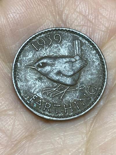 2025年第一百二十五场(总第一百五十一场）外国好品散币(免佣金) - 英国🇬🇧1939年1法新(乔治六世第一版)