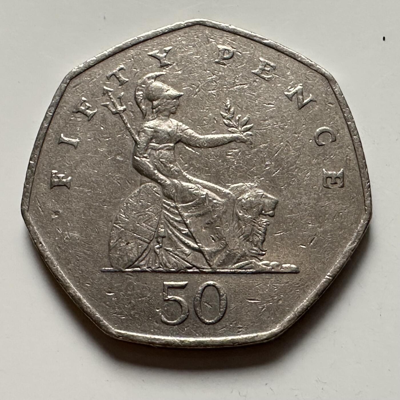 🌹外币初藏🌹🐯2025年第125场  每周二四六晚8️⃣点 接代拍 英国2000年50便士