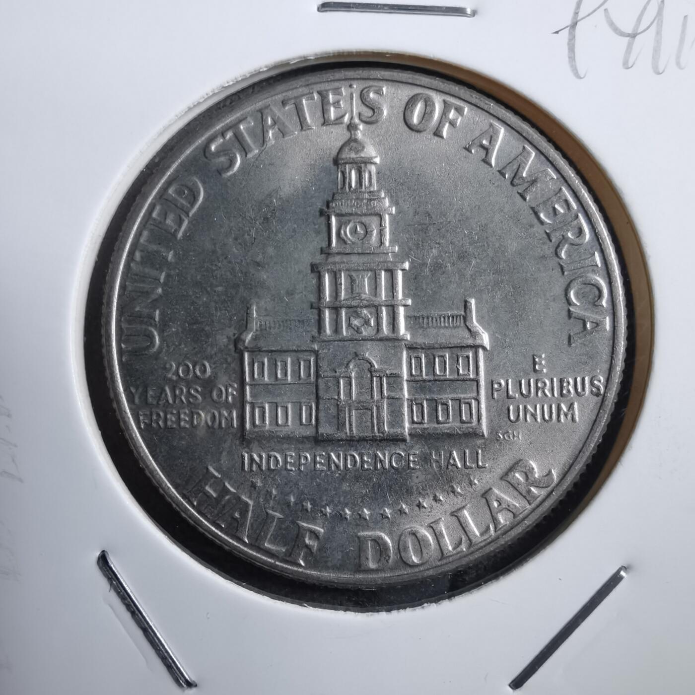 沼泽如烟--第894场 美国1976年半美元纪念币