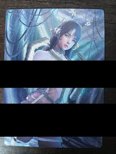 花开卡拍第46期（11月9号周日截拍，品控勿拍!!!拍品不寄存，运费5元，自制卡难免瑕疵，可能存在轻微撞角爆边等出厂瑕疵，品控介意勿拍！） - 清凉美少女 1张 粗闪