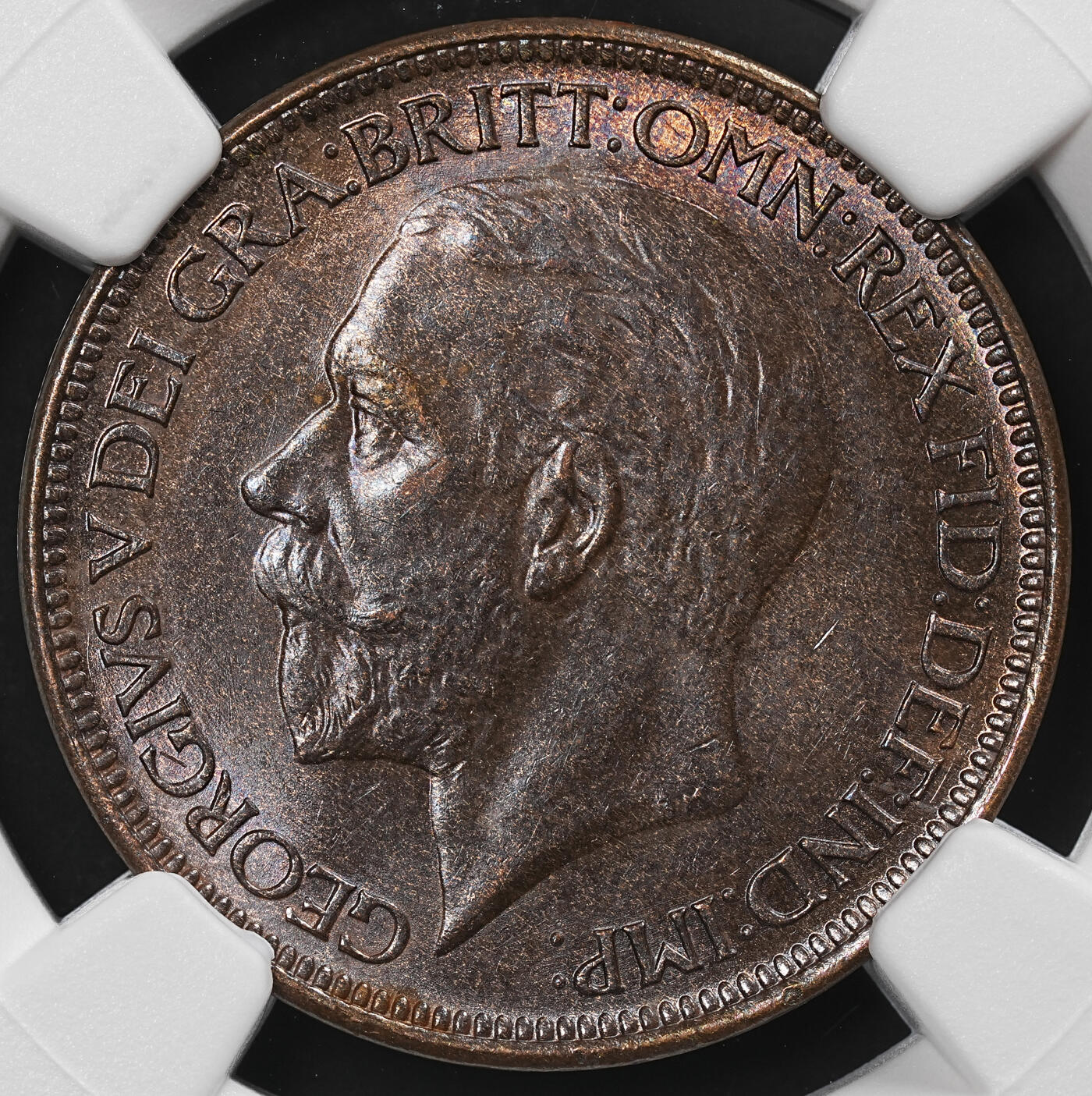 修遠堂世界钱币第九十二期 NGC MS63BN 1927年英国1/2便士